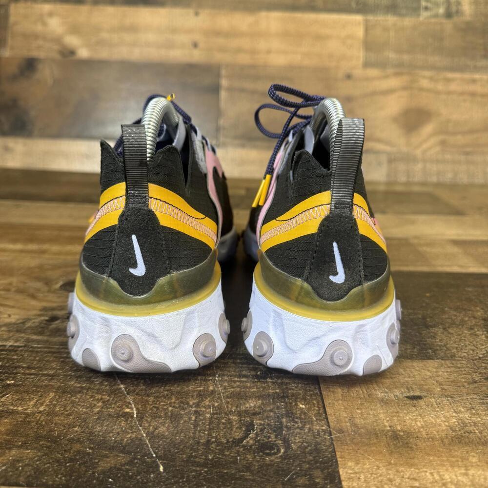 Nike React Element 55 PRM Black Magic Flamingo CI9593-001 Men's Shoe Size 7.5 - Picture 4 of 8